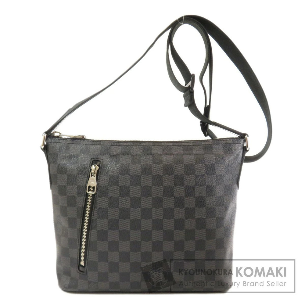Louis Vuitton Mick Damier Graphite Black Shoulder Bag Canvas